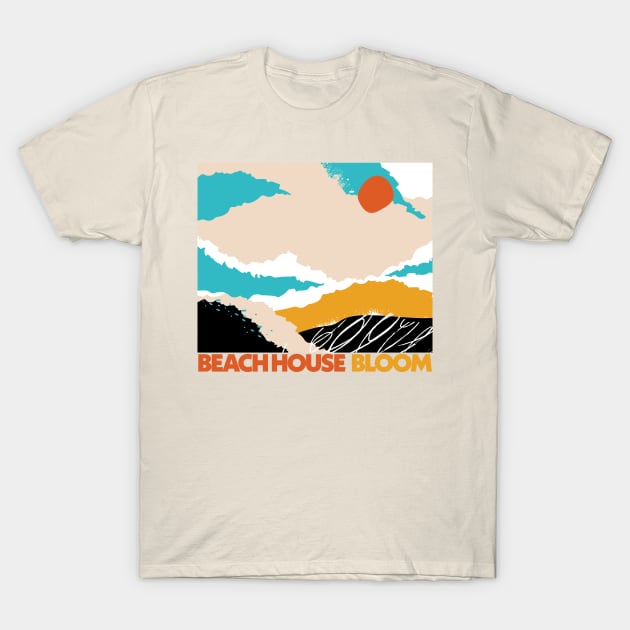 Beach House // Retro Psychedelic Design T-Shirt by CultOfRomance